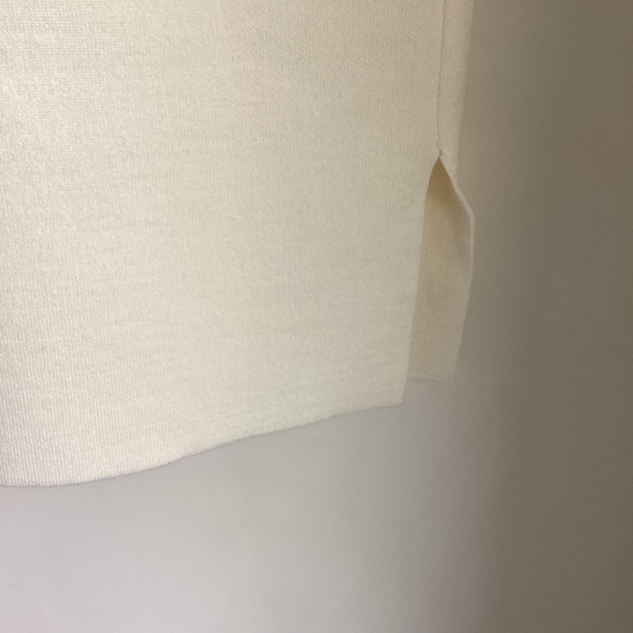 Kobi Halperin Becca Sweater Vest Womens Medium Ivory Embellished Pockets Coastal - Picture 7 of 14